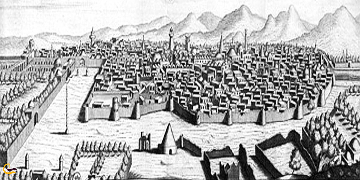 نمایی از شهر آران و بیدگل در گذشته