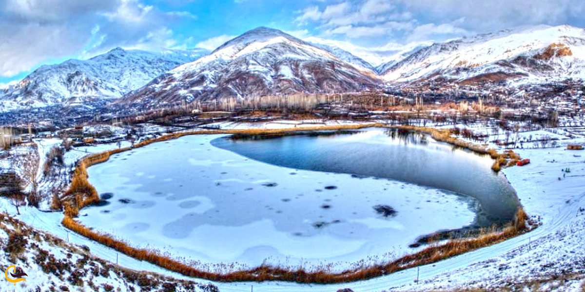 دریاچه اوان در فصل زمستان