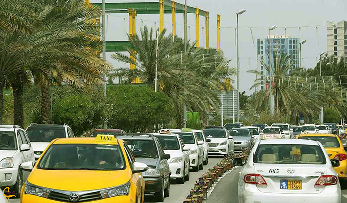 حمل و نقل عمومی کیش با تاکسی