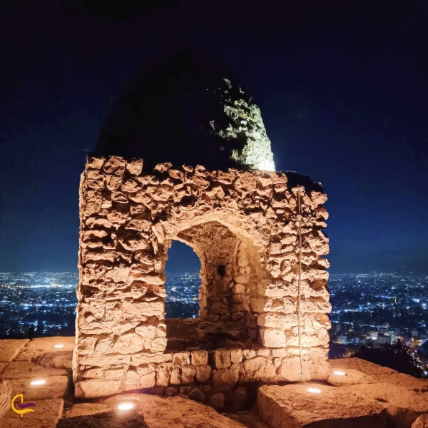 گهواره دید شیراز در شب