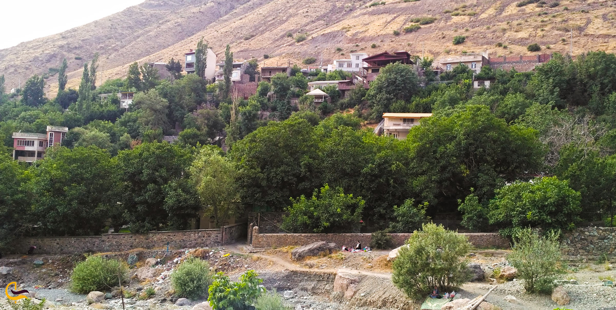 نمایی زیبا از روستای افجه