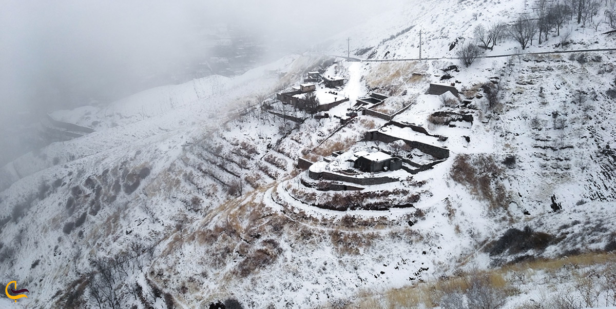 روستای افجه در زمستان