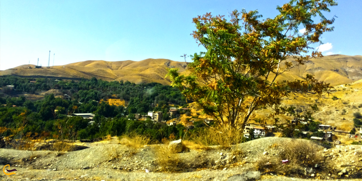 روستای برغان از نمای دور