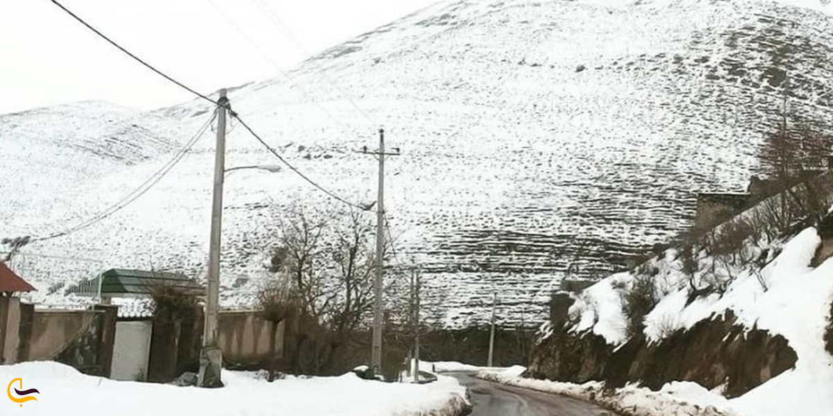 عکس روستای آهار در زمستان