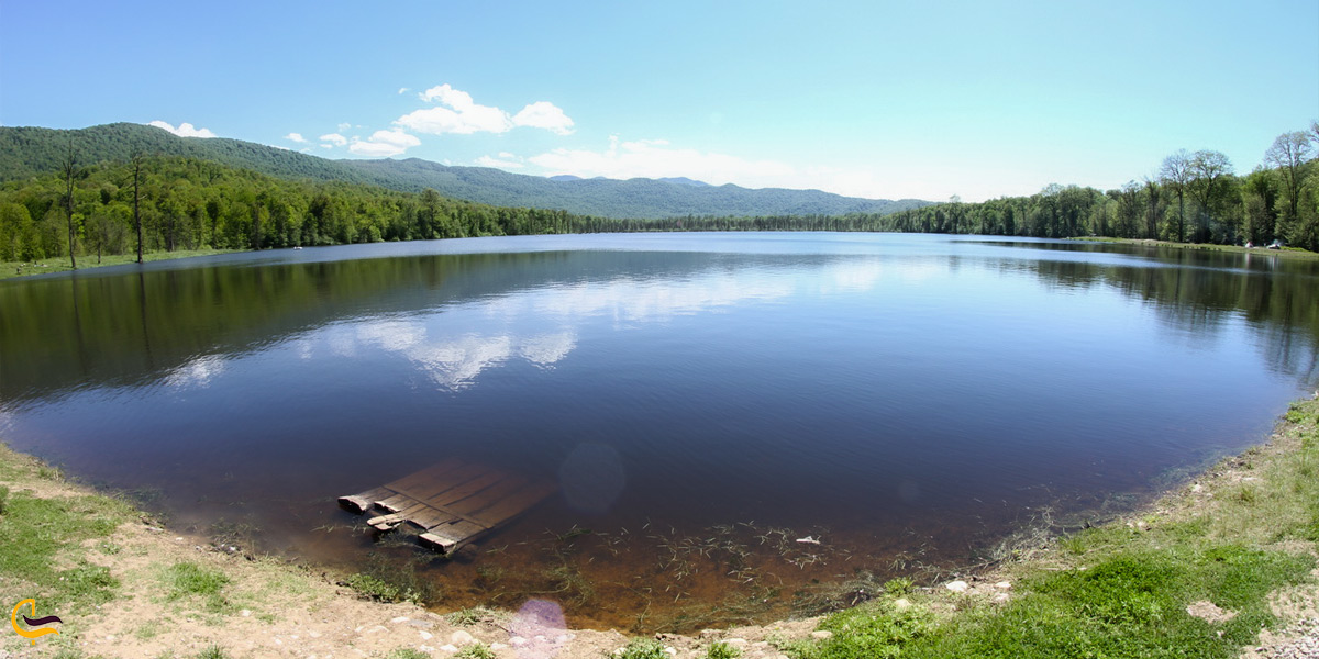 نمایی زیبا از دریاچه الندان