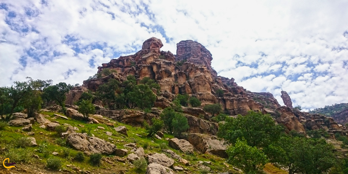 نمایی زیبا از دره شیرز