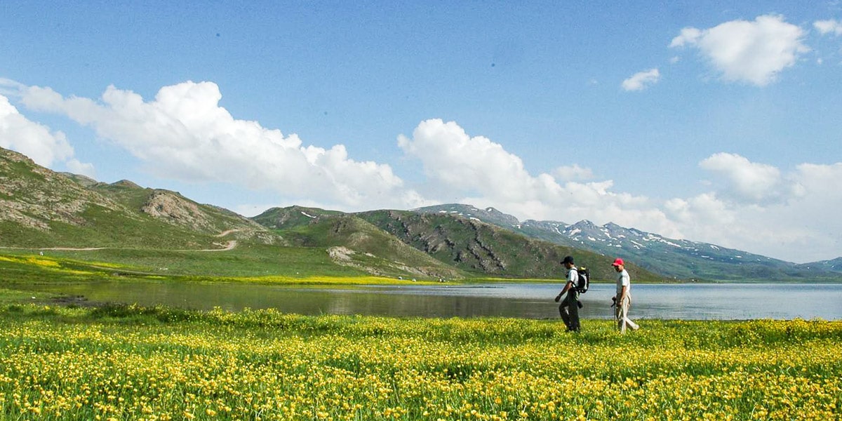 پیادهروی کنار دریاچه