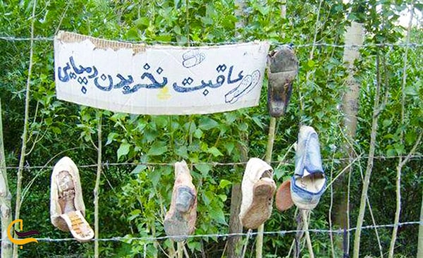 تصویر خنده دار از فروش کفش مناسب پیاده روی در رودخانه در تنگه واشی