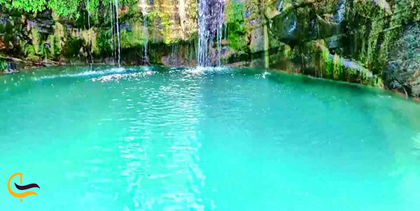 Beautiful waterfalls are a spectacular attraction of Gorgan tourist area in Nikshahr, Sistan Baluchestan