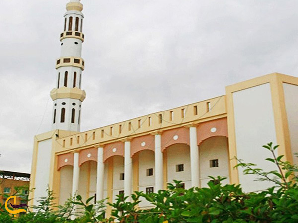 نمای خارجی و بنای مسجد جامع دلگشا در بندرعباس