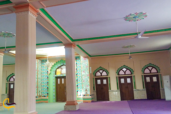 نمای داخلی و معماری مسجد تیس در روستای تیس استان سیستان بلوچستان