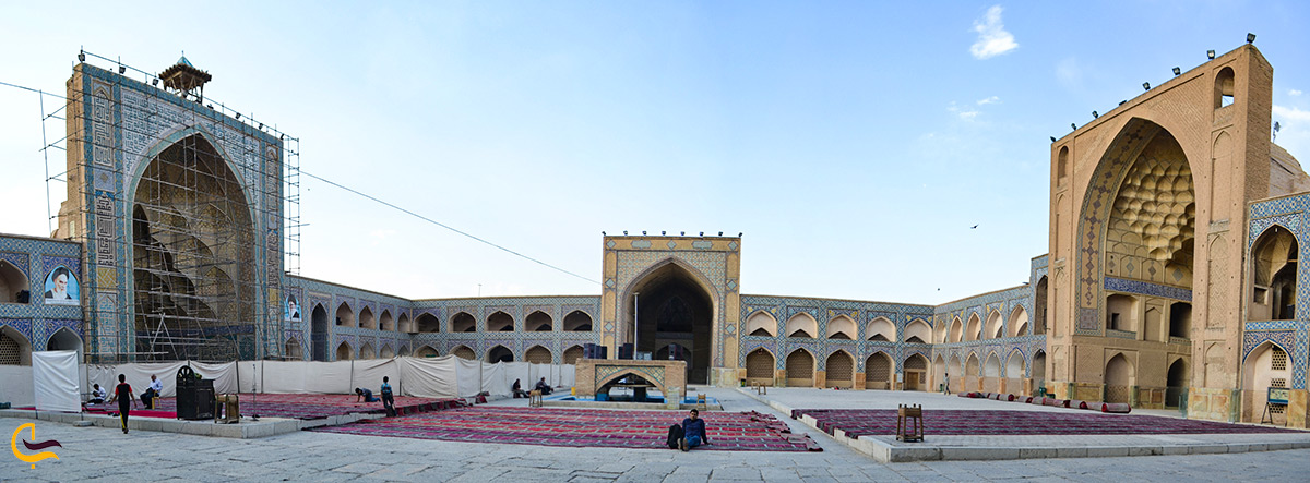 بازسازی مسجد جامع اصفهان و معماری زیبای ایرانی این مسجد زیبا