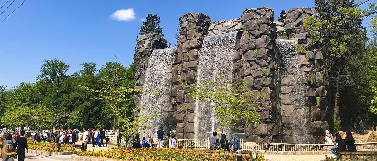 تماشای آبشار مصنوعی و زیبا در گرگان