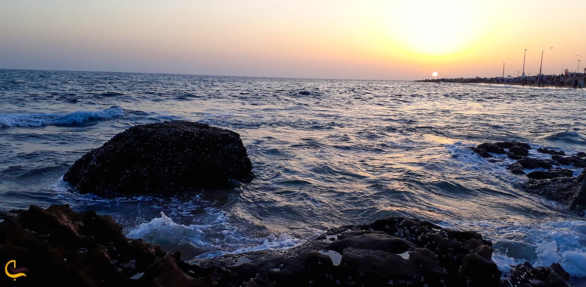 تصویری از آرامش دریای چابهار