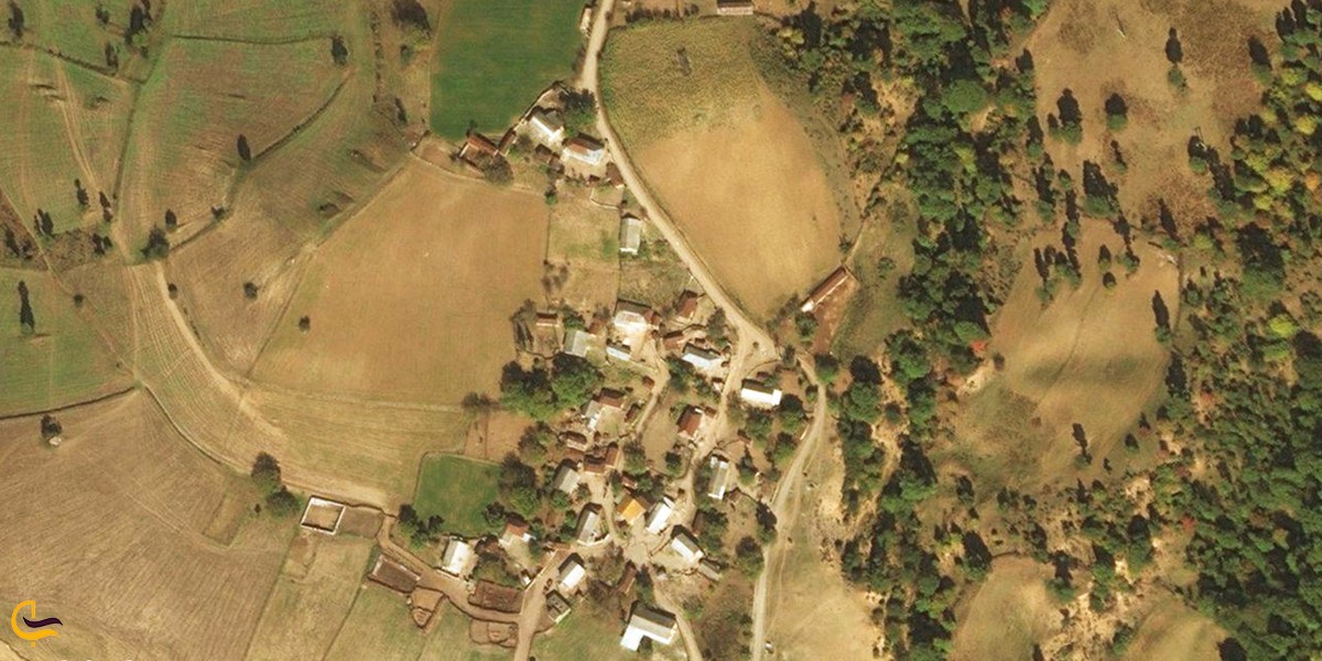 تصویر هوایی از روستای نو کنده