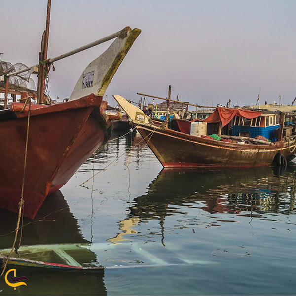 تصویر زیبای قایق های بندر ماهشهر
