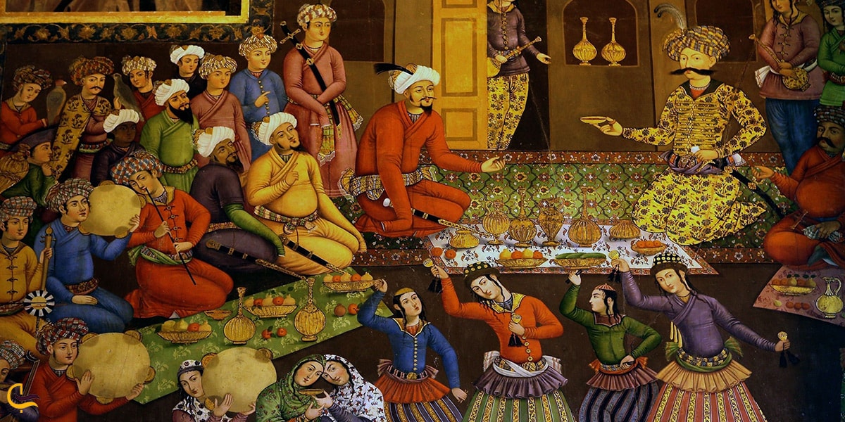 بازسازی و ترمیم نقاشی های تخریب شده در چهلستون