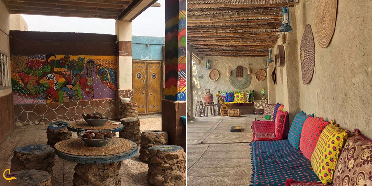 نمای داخلی از خانه های روستایی جزیره هرمز
