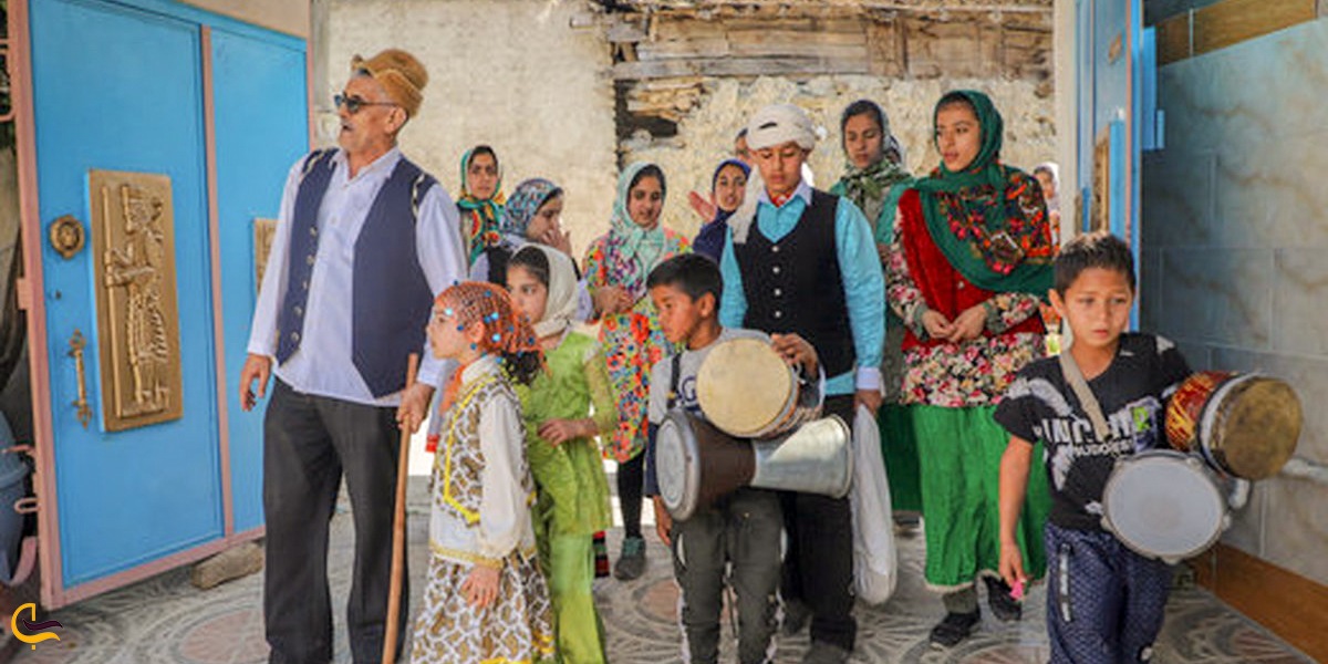 تصویری از رسوم اهالی نوکنده گلستان