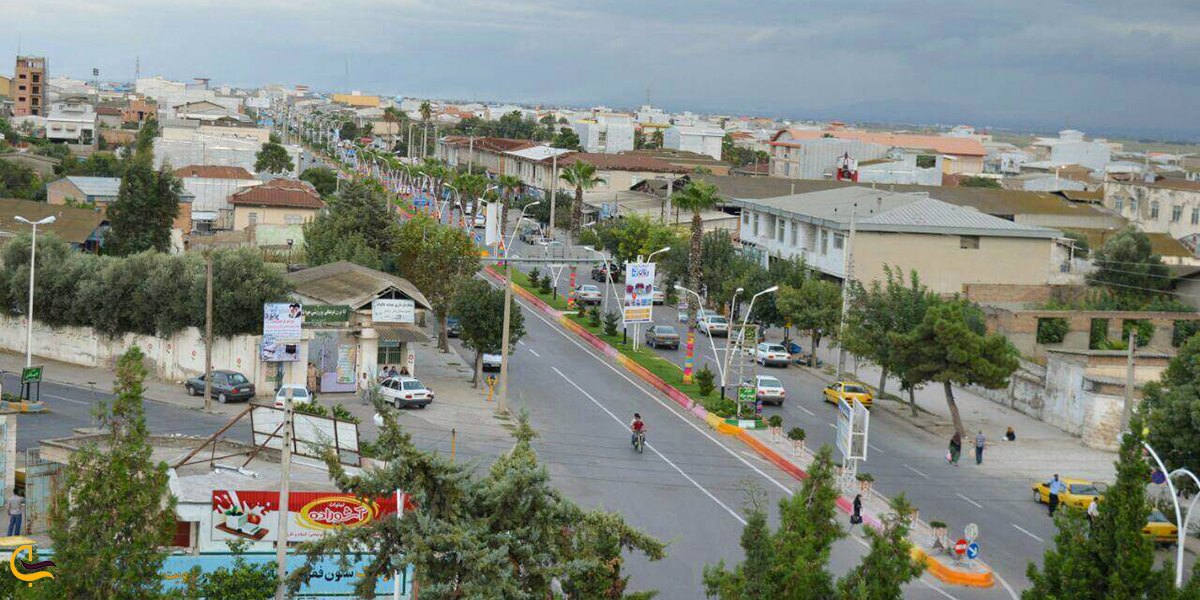 نمایی از شهر بندر ترکمن