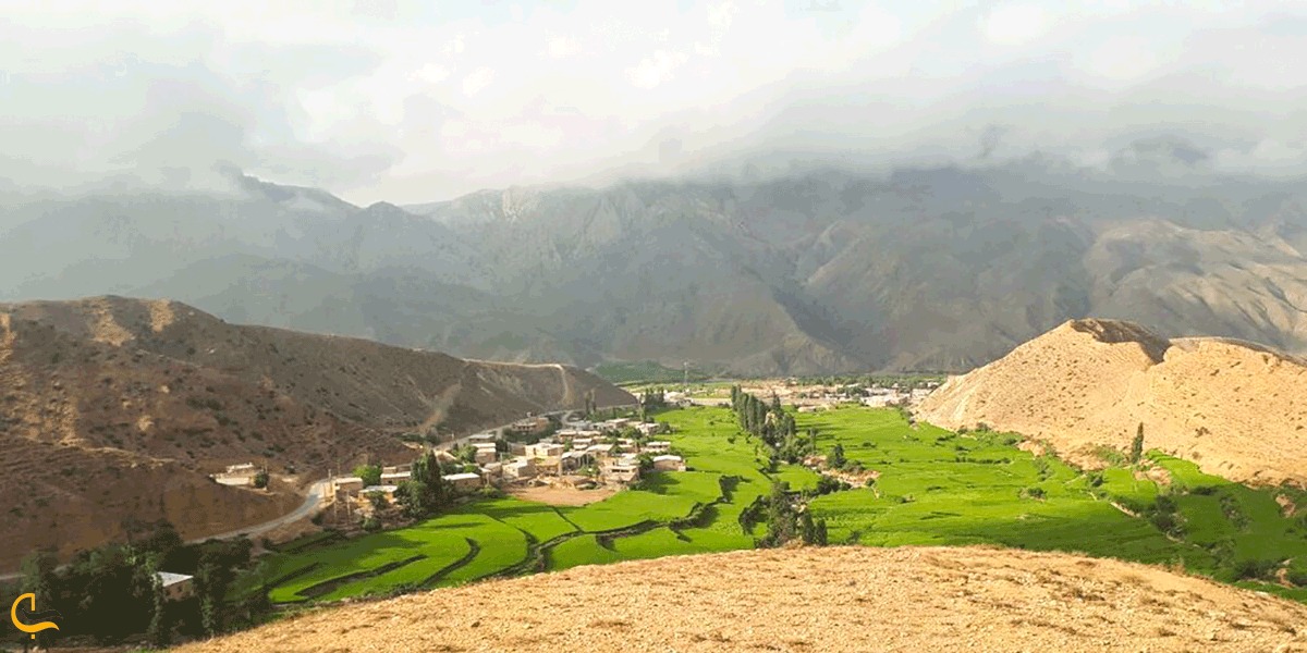 نمایی از تپه قنبر آباد فارسیان