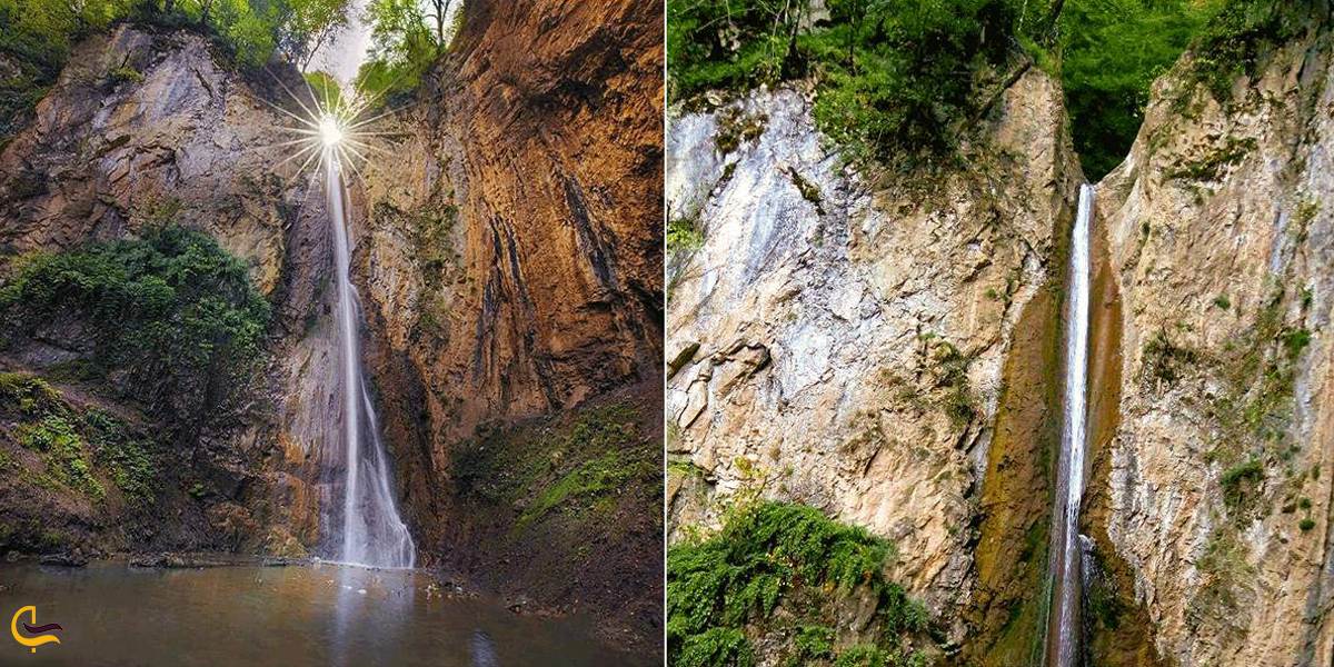 نمایی از آبشارهای زیارت
