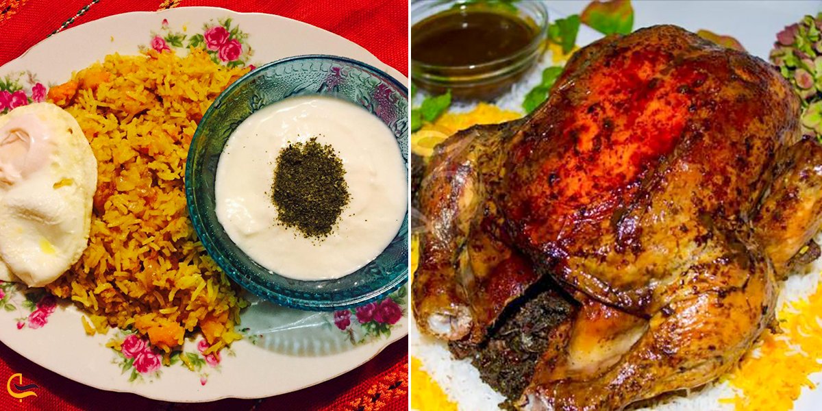 نمایی از غذا های شهر آمل