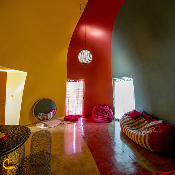 تصویر زیبای معماری و رکوراسیون داخلی هتل ماجرا در هرمز