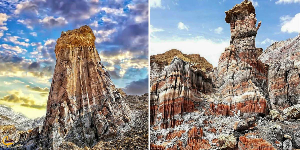 تصویری از گنبد زیبای نمکی جاشَک