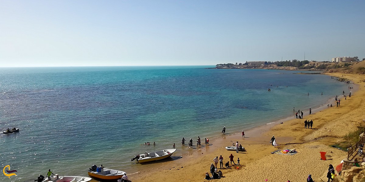 تصویری از ساحل دریای بوشهر