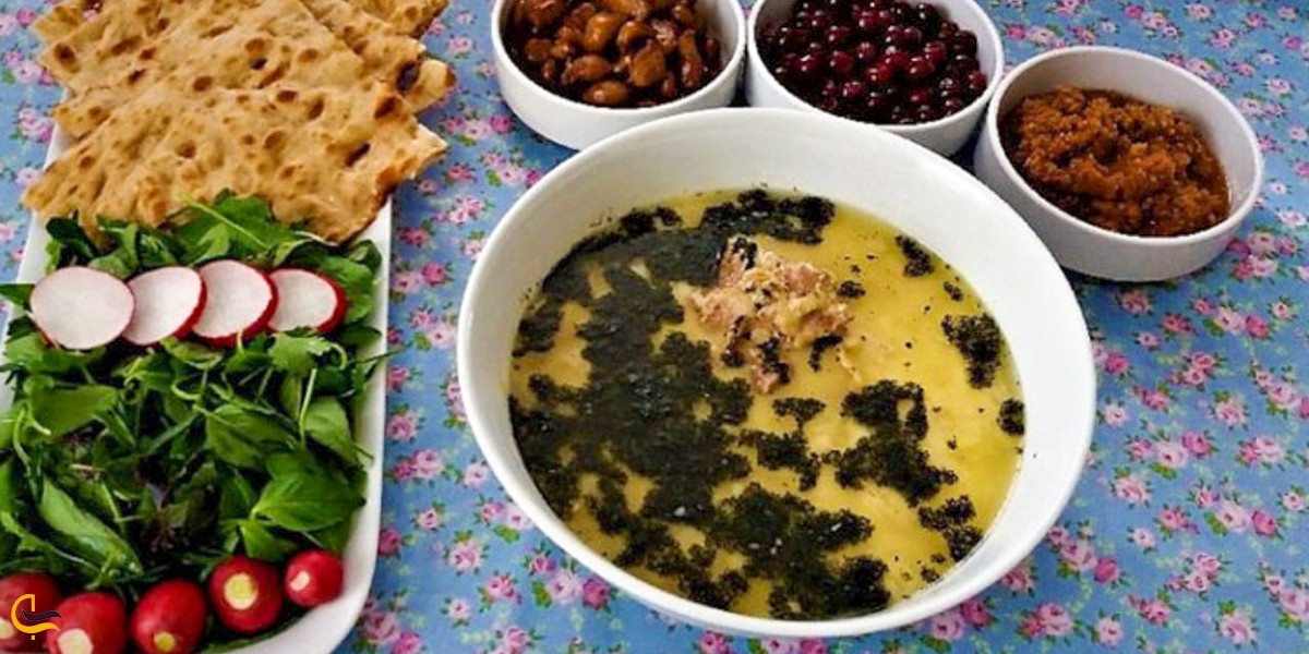 تصویری از آبگوشت بادمجان