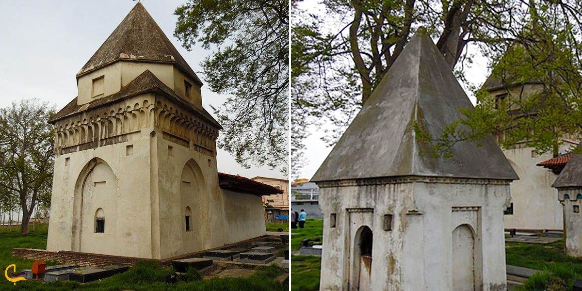 نمایی از برج هشتل در آمل