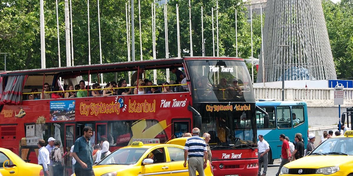 تصویری از اتوبوس های شهری استانبول