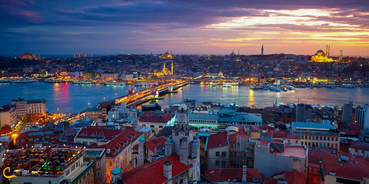 نمایی زیبا از شهر استانبول