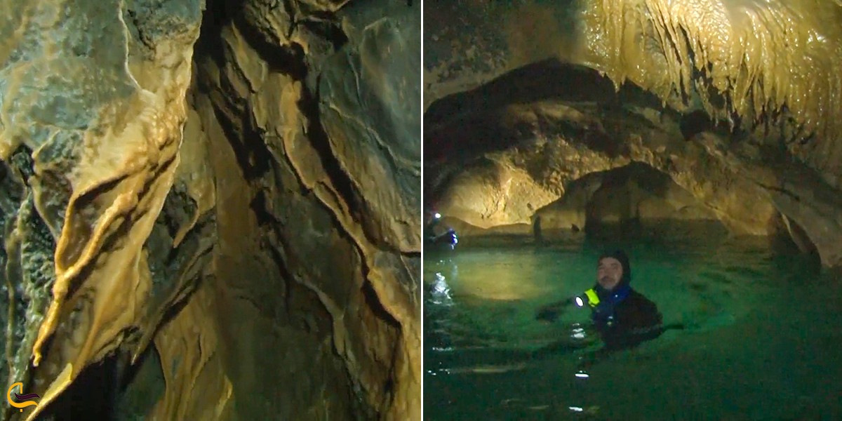 تصویری از غار دنگزلو در استان اصفهان