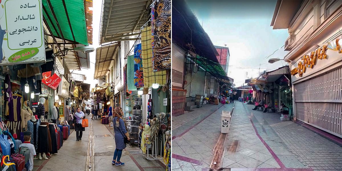 تصویری از بازا قدیمی آمل