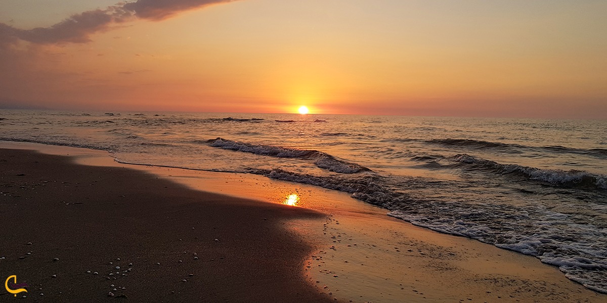 نمایی زیبا از ساحل سیسنگان درمازندران