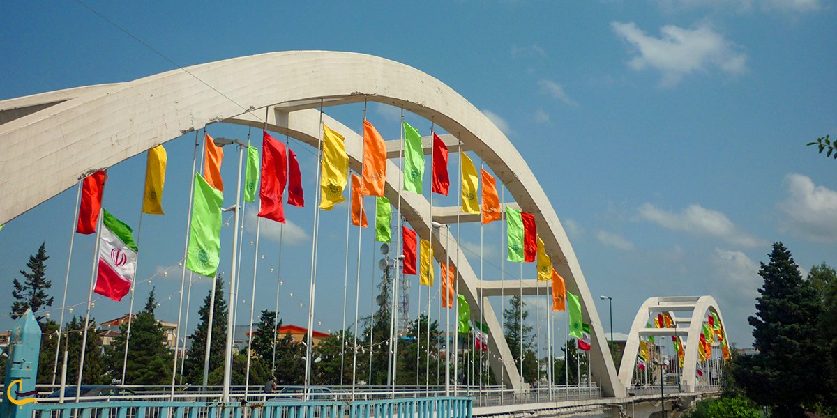 پل معلق در آمل