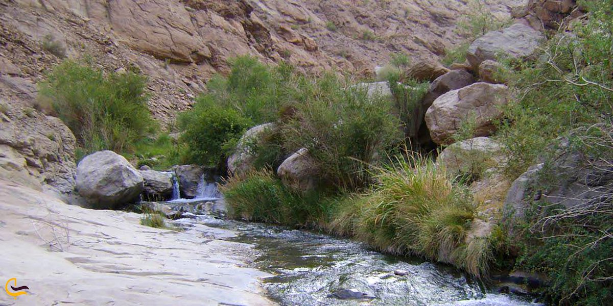 نمایی از رود شهر کهنوج