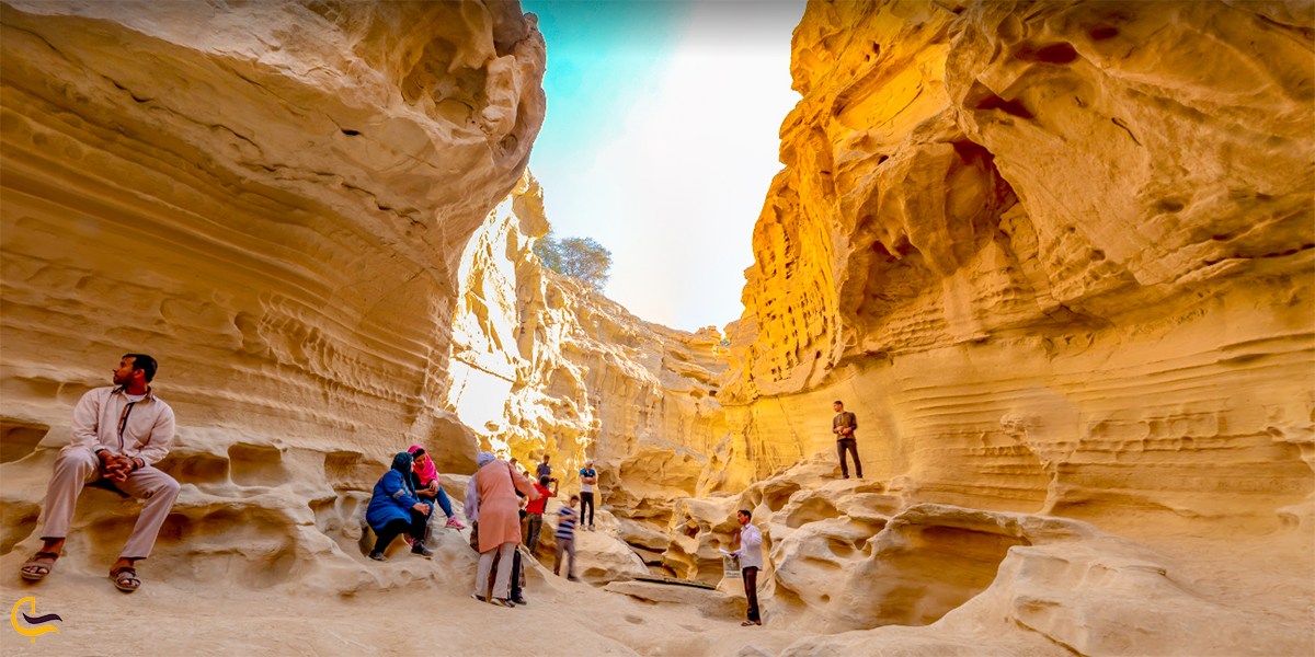 تصویری از دره چاهکوه در قشم