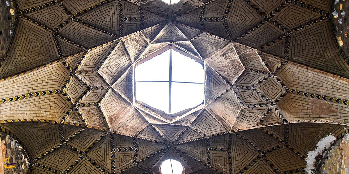 نمایی از سقف بازار بزرگ و چارسوق شهرضا