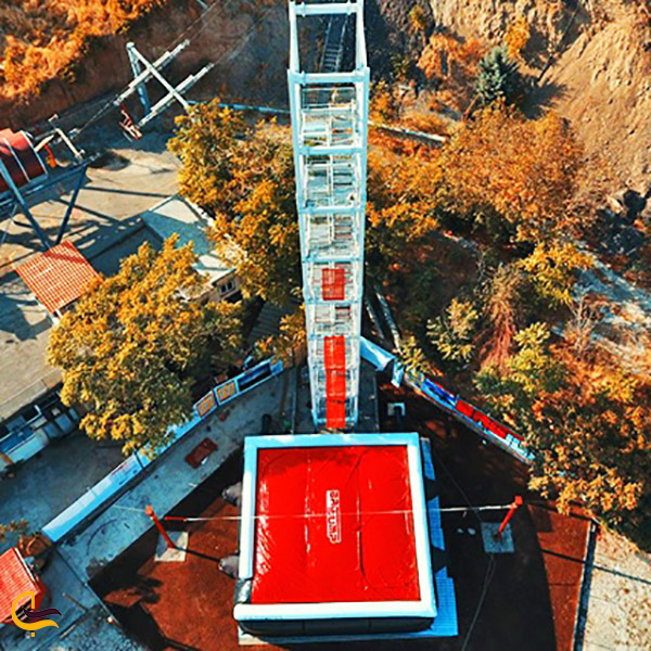 تصویری از بالای بگ جامپ توچال تهران