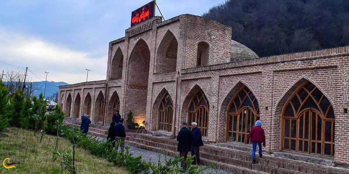 تصویر زیبا از کاروانسرای شاه عباسی جاده تهران به رشت