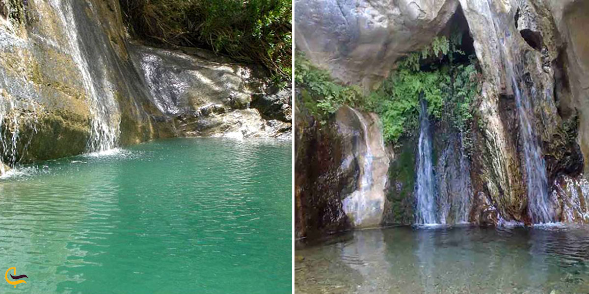 نمایی از چشمه‌های آب‌ گرم و معدنی چانف