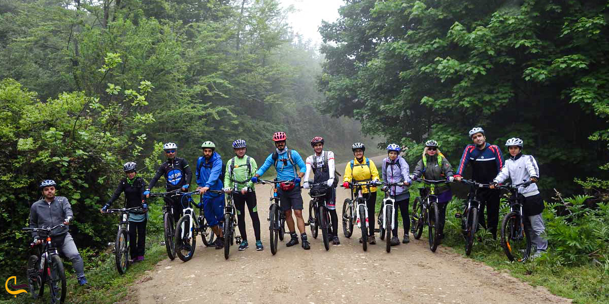 دوچرخه سواری در جنگل ارفع ده
