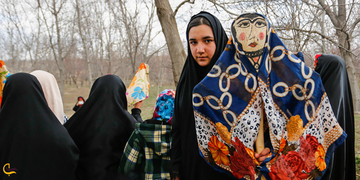 مراسم چمچمه گلین برای طلب باران در شهر اراک