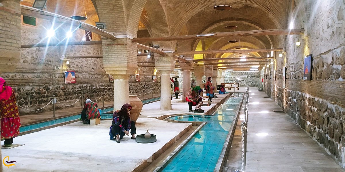 نمایی از بنای تاریخی رختشوی خانه در زنجان