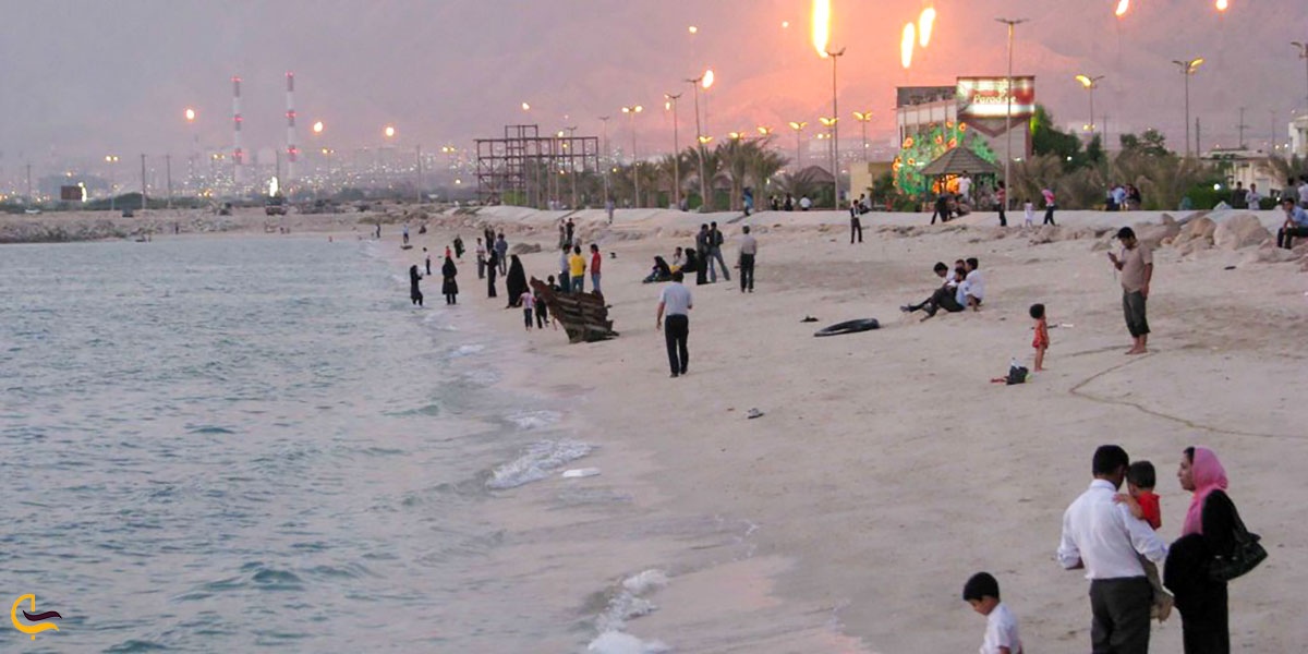 نمایی از ساحل نخل تقی