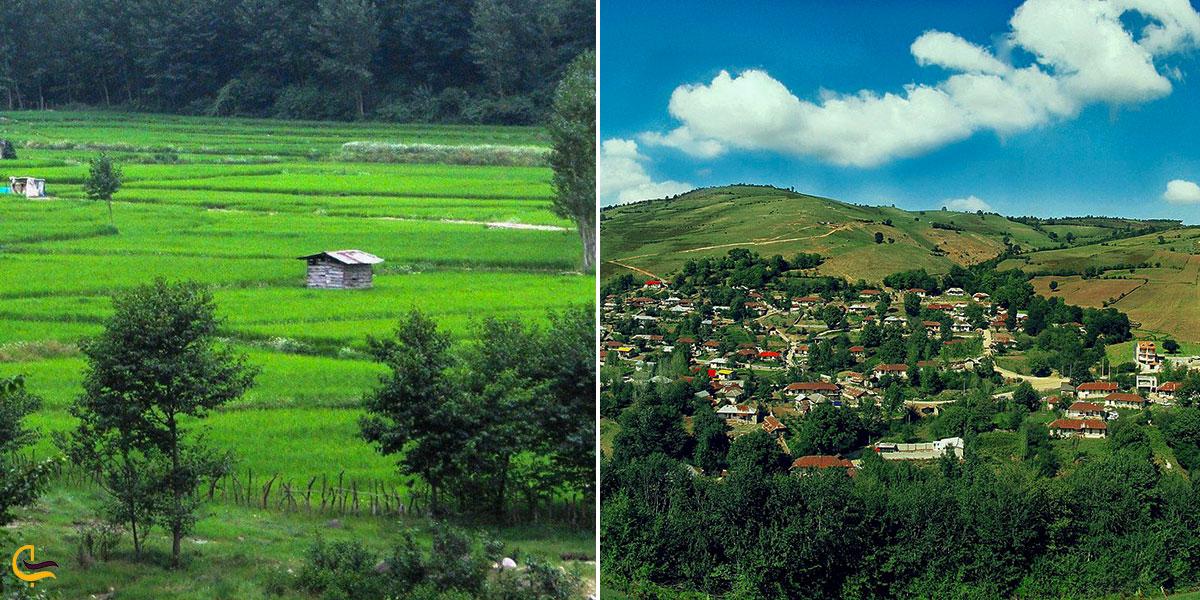 تصویری از روستاهای دیدنی اطراف آبشار ونوش