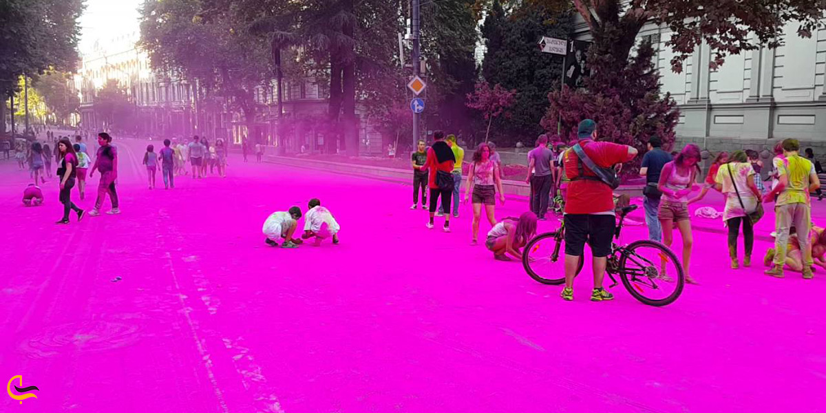 جشنواره رنگ تفلیس